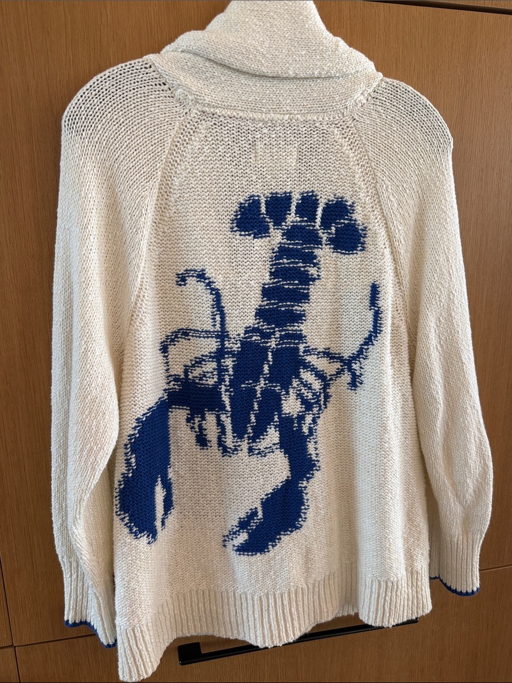 Anthropologie Maeve Lobster Cardigan Sweater Cream Color size Small - Picture 13 of 16
